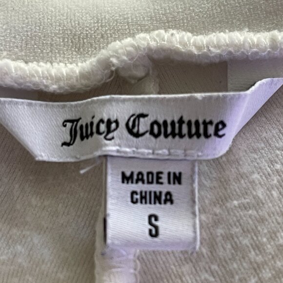 Juicy Couture Classic White Velour Pants Size: S - Picture 10 of 12